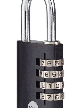 Black Combination Padlock Makeup Organizer Security Lock